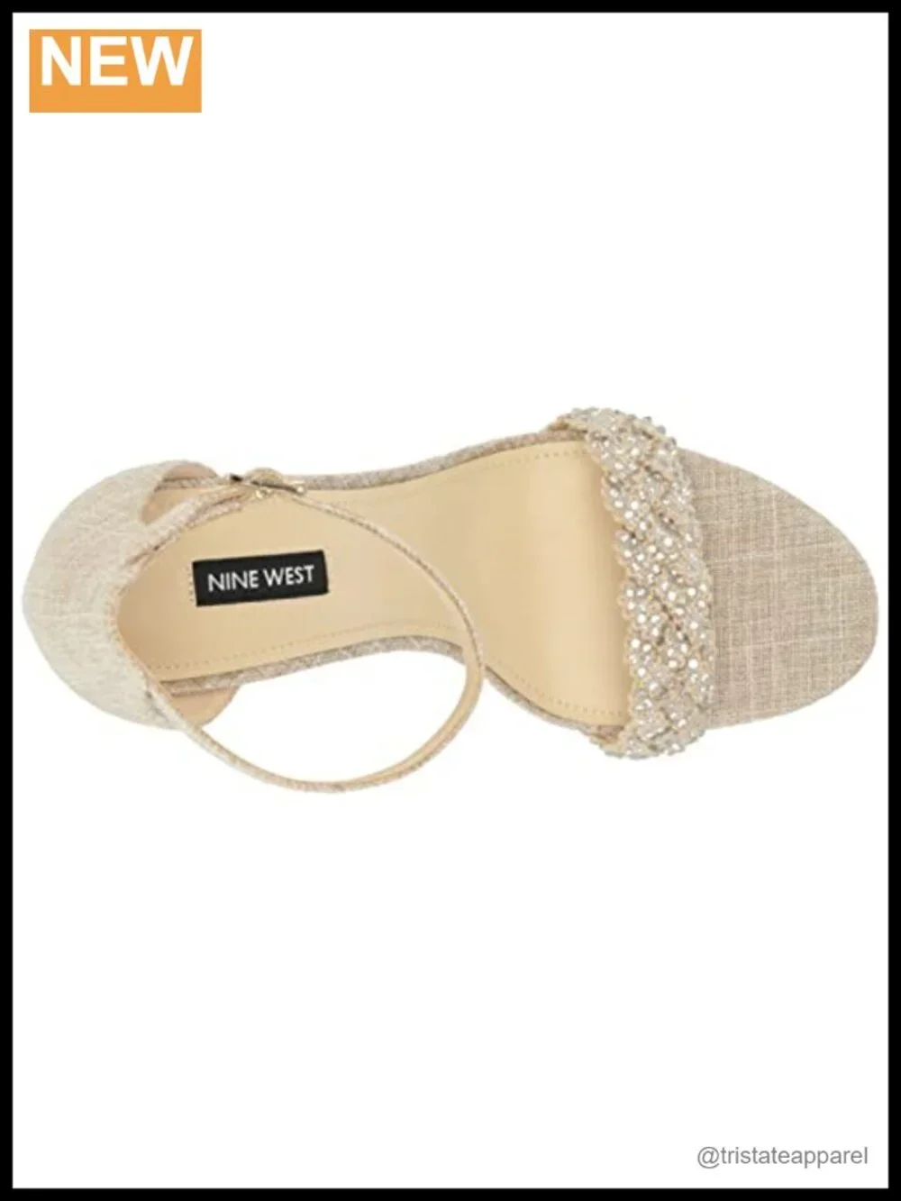 Nine West Morelov Women's Embellished Stiletto Heeled Dress Sandals